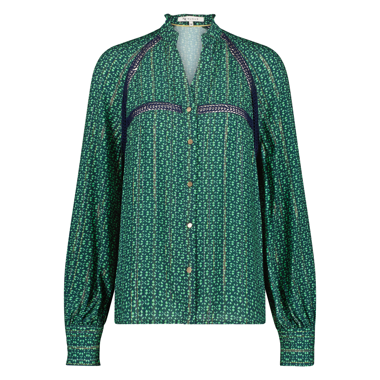 Ineke blouse mini_emerald_front