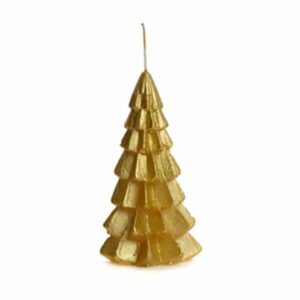 Kerstboomkaars-goud-klein