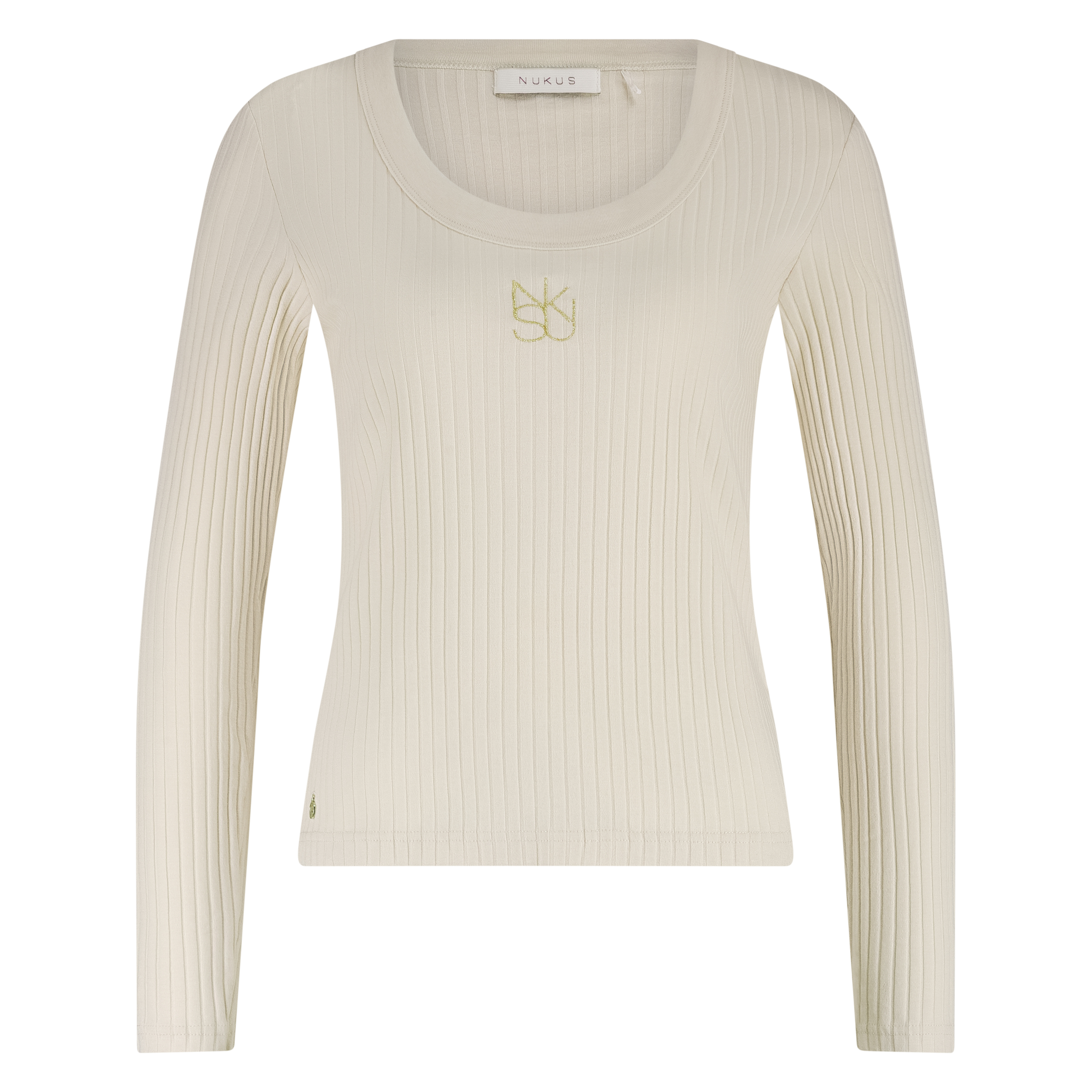 Lilia Top LS Rib_off white_front