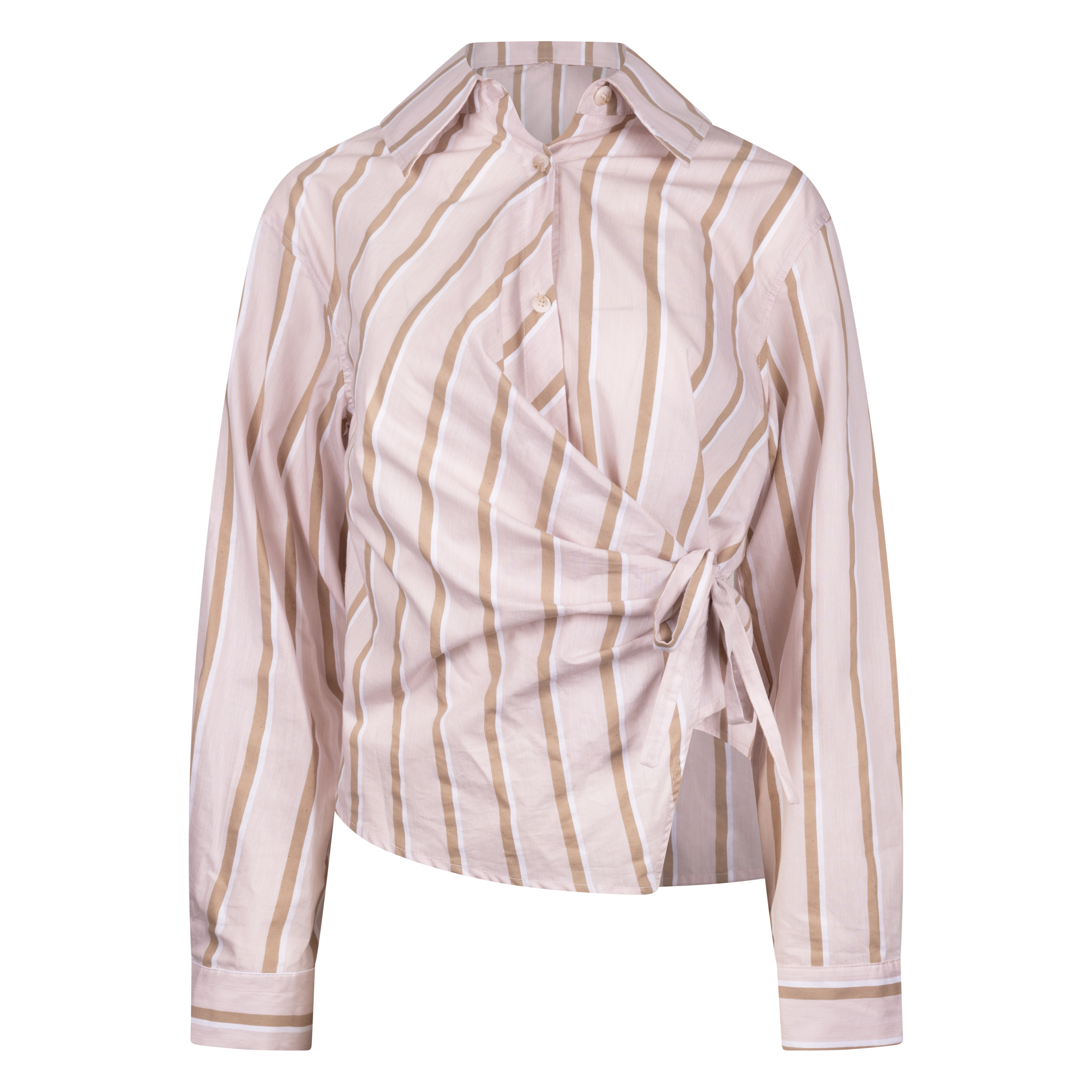 Noa blouse stripes blush fango (1)