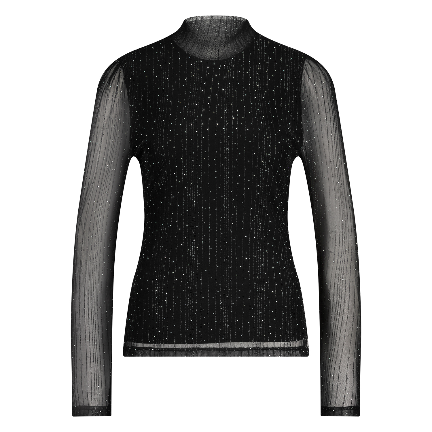 Puck Top Strass_black_front