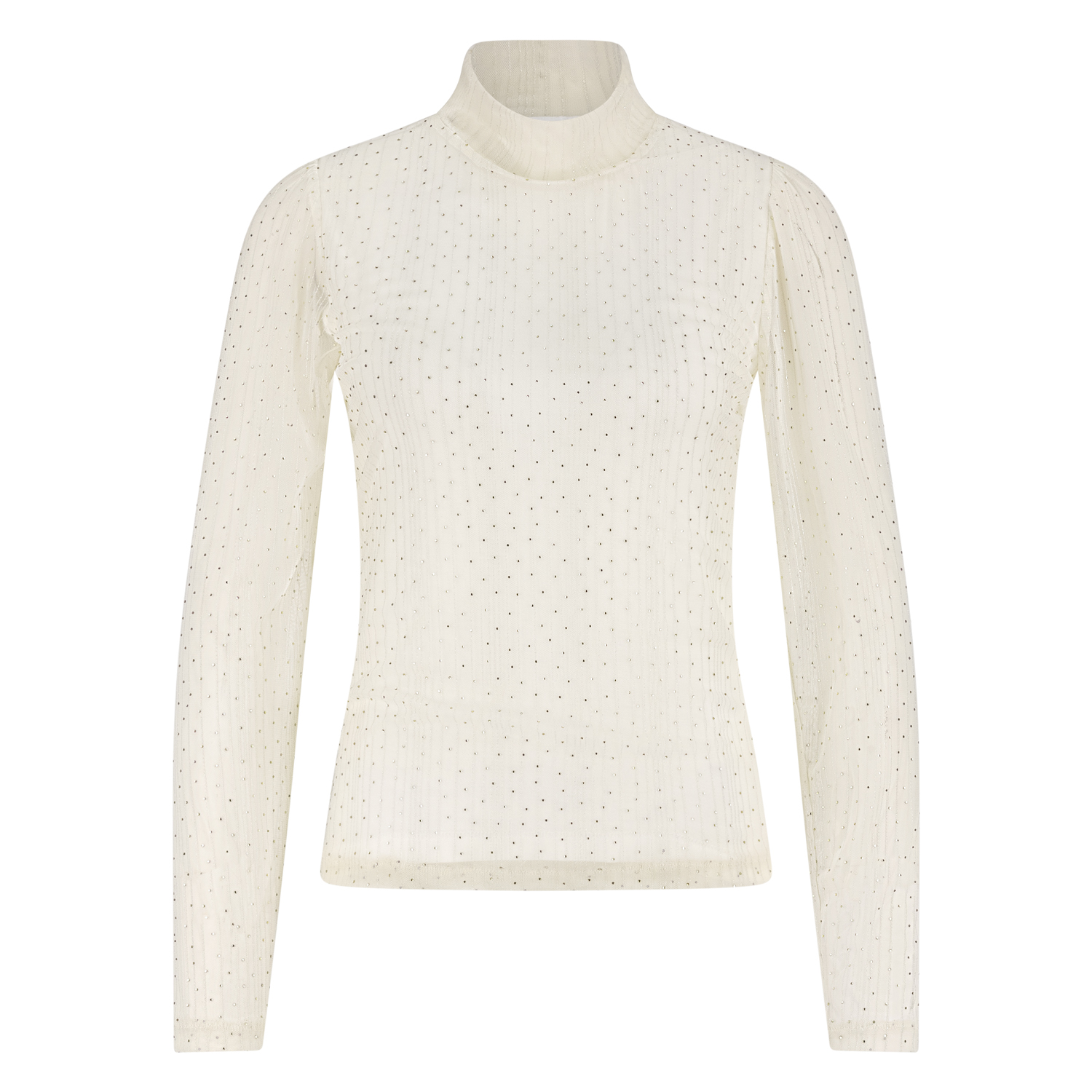 Puck top strass_off white_front