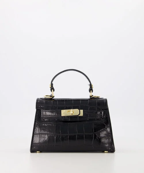 grace-croco-handtassen-zwart-b28-goudkleurig