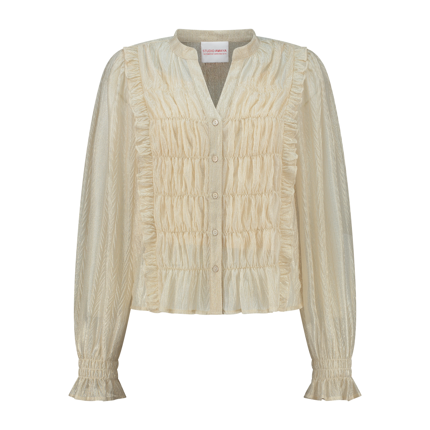 moon blouse beige_Front